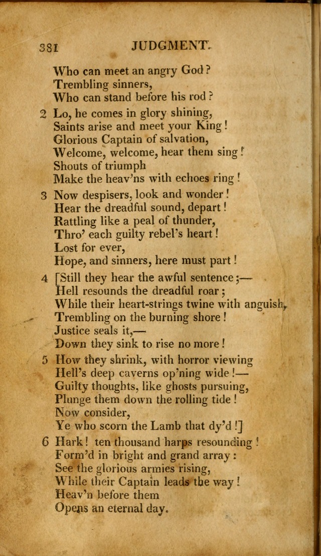 A New Selection of Nearly Eight Hundred Evangelical Hymns, from More than  200 Authors in England, Scotland, Ireland, & America, including a great number of originals, alphabetically arranged page 399