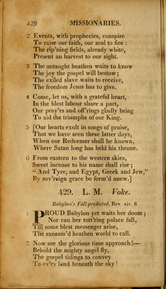 A New Selection of Nearly Eight Hundred Evangelical Hymns, from More than  200 Authors in England, Scotland, Ireland, & America, including a great number of originals, alphabetically arranged page 441