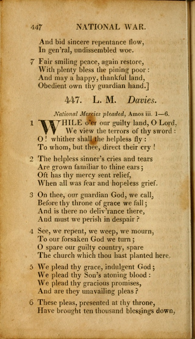 A New Selection of Nearly Eight Hundred Evangelical Hymns, from More than  200 Authors in England, Scotland, Ireland, & America, including a great number of originals, alphabetically arranged page 459