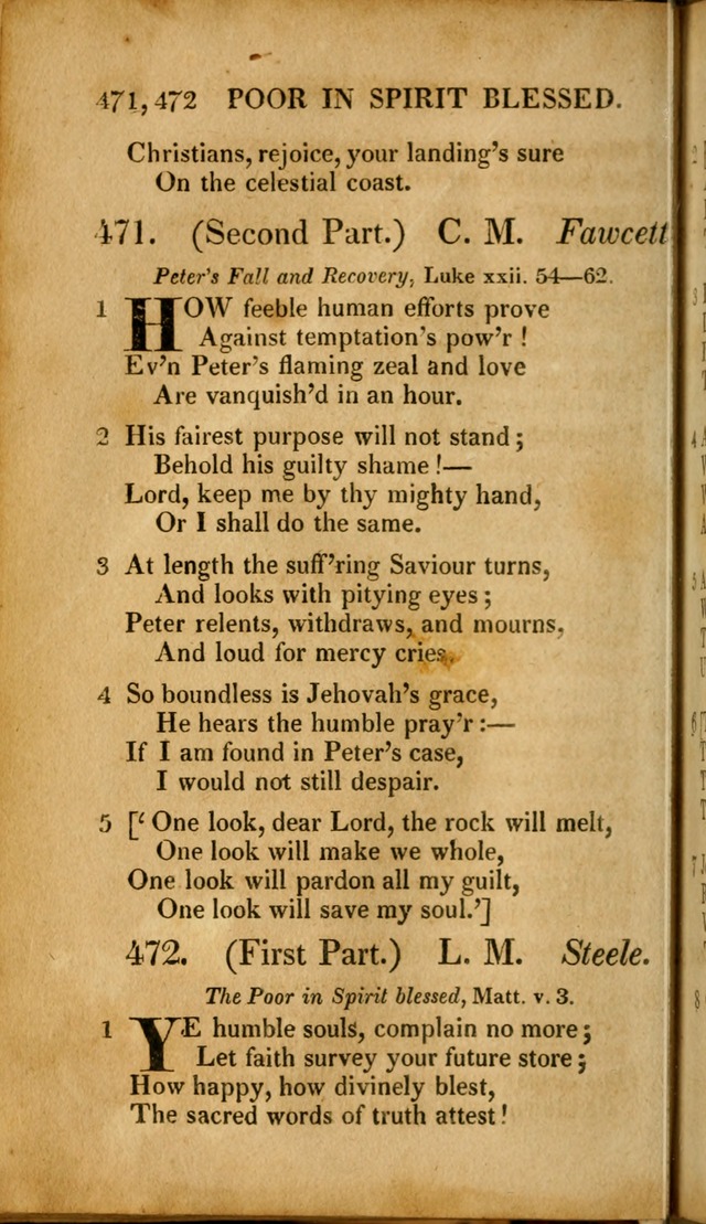 A New Selection of Nearly Eight Hundred Evangelical Hymns, from More than  200 Authors in England, Scotland, Ireland, & America, including a great number of originals, alphabetically arranged page 481