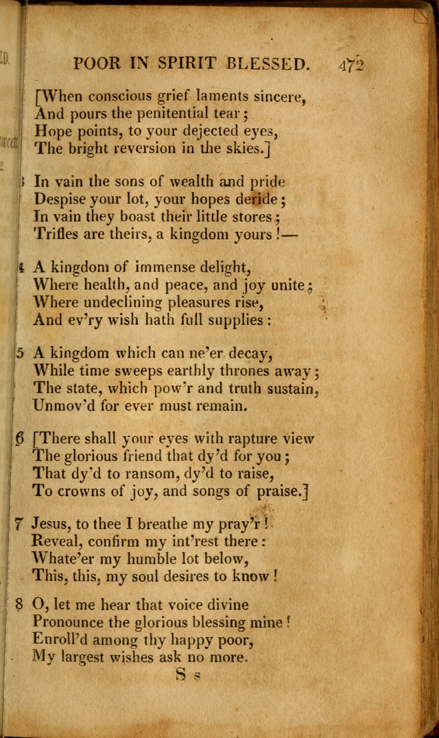 A New Selection of Nearly Eight Hundred Evangelical Hymns, from More than  200 Authors in England, Scotland, Ireland, & America, including a great number of originals, alphabetically arranged page 482