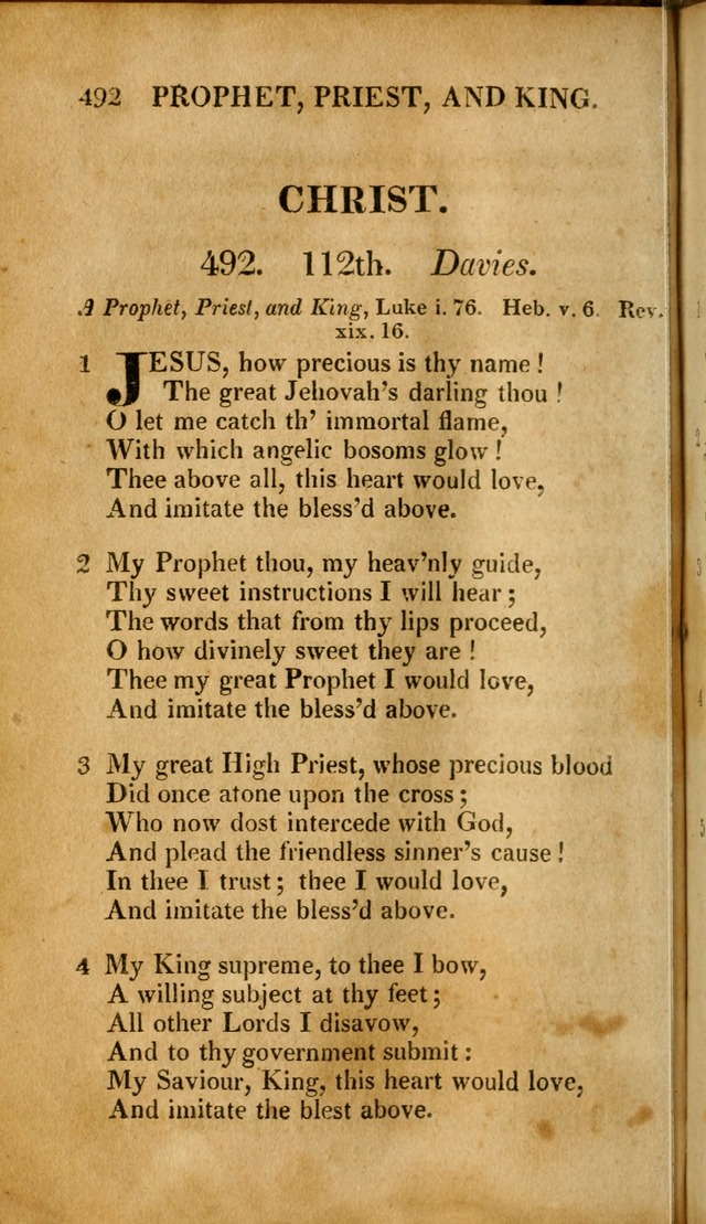 A New Selection of Nearly Eight Hundred Evangelical Hymns, from More than  200 Authors in England, Scotland, Ireland, & America, including a great number of originals, alphabetically arranged page 499