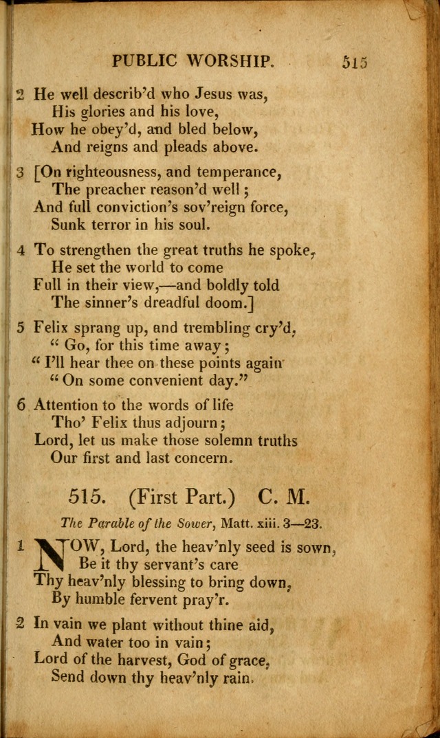 A New Selection of Nearly Eight Hundred Evangelical Hymns, from More than  200 Authors in England, Scotland, Ireland, & America, including a great number of originals, alphabetically arranged page 516