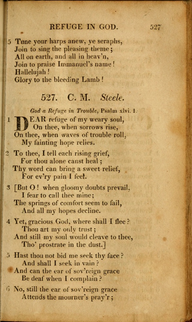 A New Selection of Nearly Eight Hundred Evangelical Hymns, from More than  200 Authors in England, Scotland, Ireland, & America, including a great number of originals, alphabetically arranged page 526