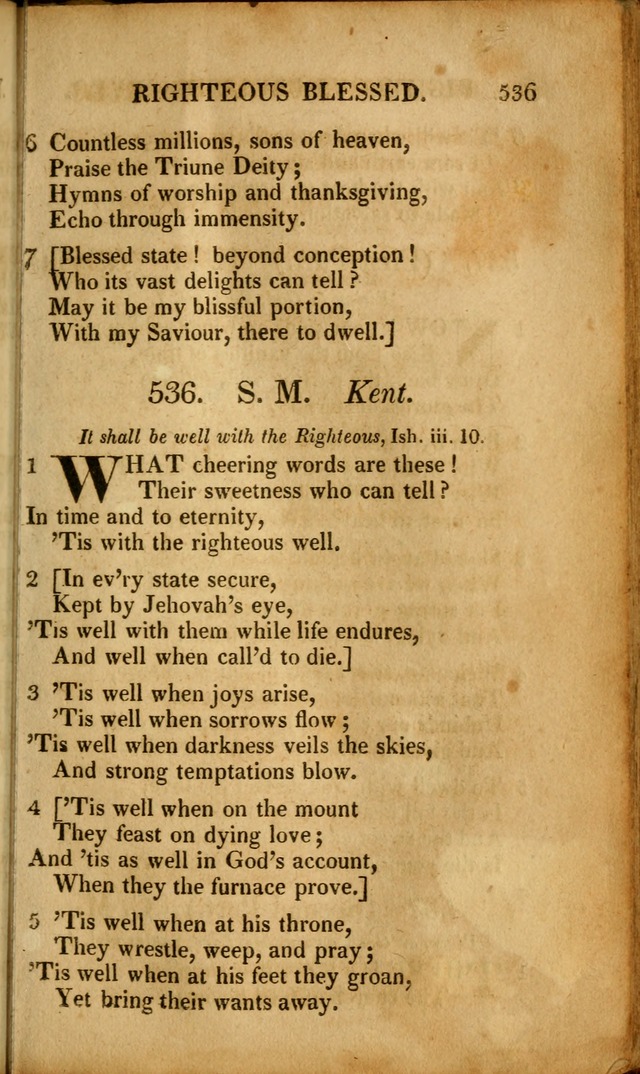 A New Selection of Nearly Eight Hundred Evangelical Hymns, from More than  200 Authors in England, Scotland, Ireland, & America, including a great number of originals, alphabetically arranged page 534