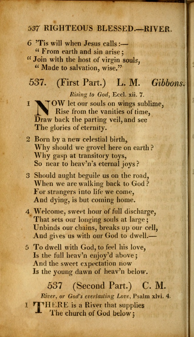 A New Selection of Nearly Eight Hundred Evangelical Hymns, from More than  200 Authors in England, Scotland, Ireland, & America, including a great number of originals, alphabetically arranged page 535