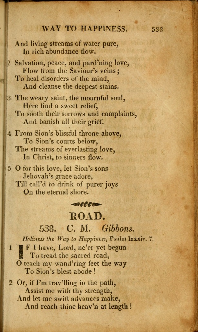 A New Selection of Nearly Eight Hundred Evangelical Hymns, from More than  200 Authors in England, Scotland, Ireland, & America, including a great number of originals, alphabetically arranged page 536