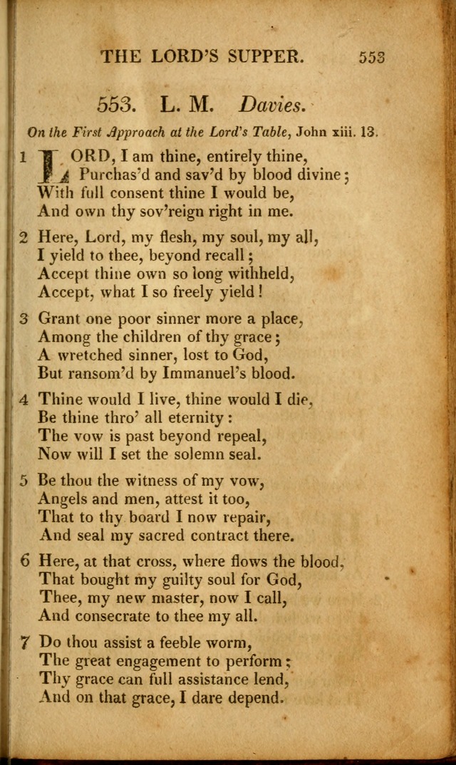 A New Selection of Nearly Eight Hundred Evangelical Hymns, from More than  200 Authors in England, Scotland, Ireland, & America, including a great number of originals, alphabetically arranged page 550