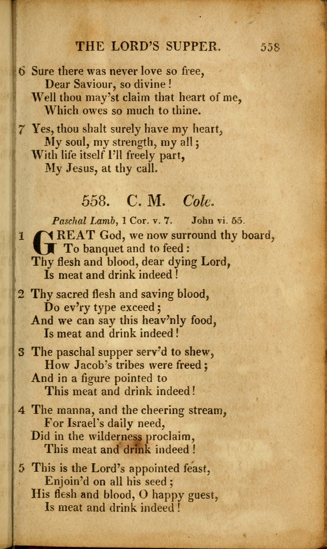 A New Selection of Nearly Eight Hundred Evangelical Hymns, from More than  200 Authors in England, Scotland, Ireland, & America, including a great number of originals, alphabetically arranged page 554