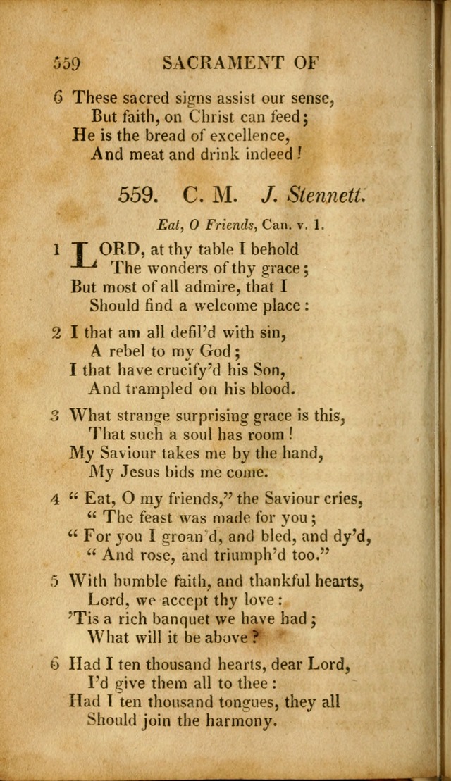 A New Selection of Nearly Eight Hundred Evangelical Hymns, from More than  200 Authors in England, Scotland, Ireland, & America, including a great number of originals, alphabetically arranged page 555