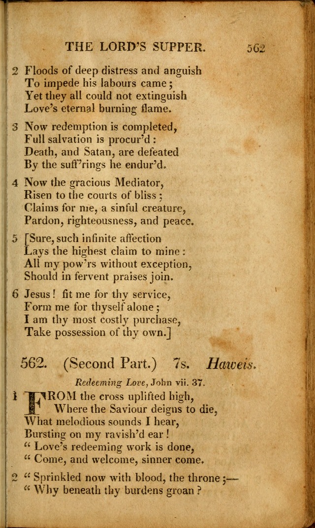 A New Selection of Nearly Eight Hundred Evangelical Hymns, from More than  200 Authors in England, Scotland, Ireland, & America, including a great number of originals, alphabetically arranged page 558