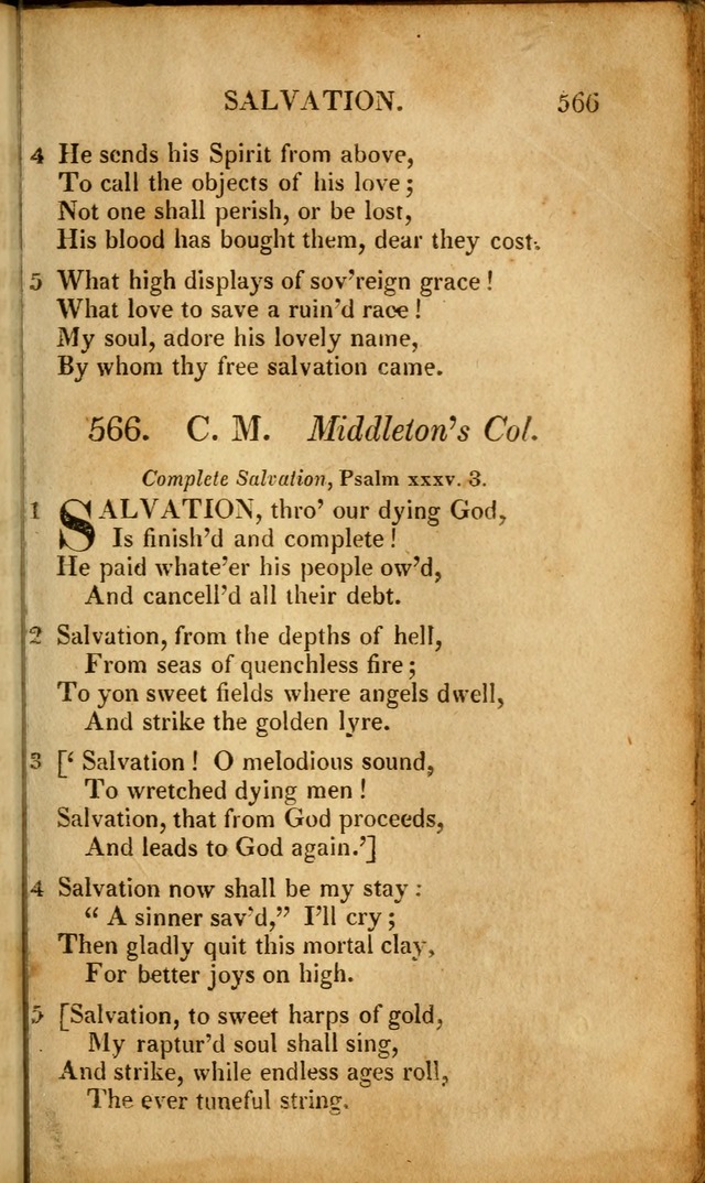 A New Selection of Nearly Eight Hundred Evangelical Hymns, from More than  200 Authors in England, Scotland, Ireland, & America, including a great number of originals, alphabetically arranged page 562