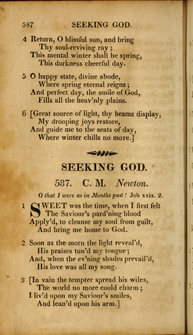 A New Selection of Nearly Eight Hundred Evangelical Hymns, from More than  200 Authors in England, Scotland, Ireland, & America, including a great number of originals, alphabetically arranged page 579