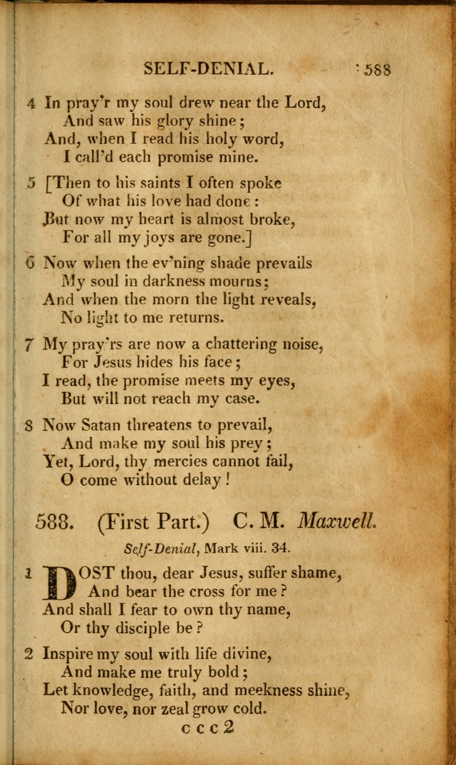 A New Selection of Nearly Eight Hundred Evangelical Hymns, from More than  200 Authors in England, Scotland, Ireland, & America, including a great number of originals, alphabetically arranged page 580