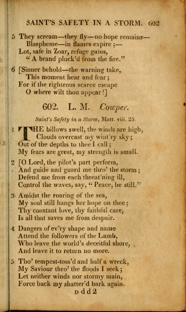 A New Selection of Nearly Eight Hundred Evangelical Hymns, from More than  200 Authors in England, Scotland, Ireland, & America, including a great number of originals, alphabetically arranged page 592