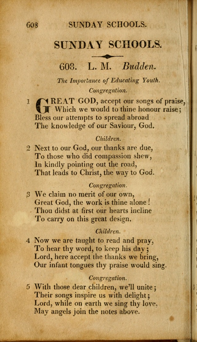 A New Selection of Nearly Eight Hundred Evangelical Hymns, from More than  200 Authors in England, Scotland, Ireland, & America, including a great number of originals, alphabetically arranged page 599