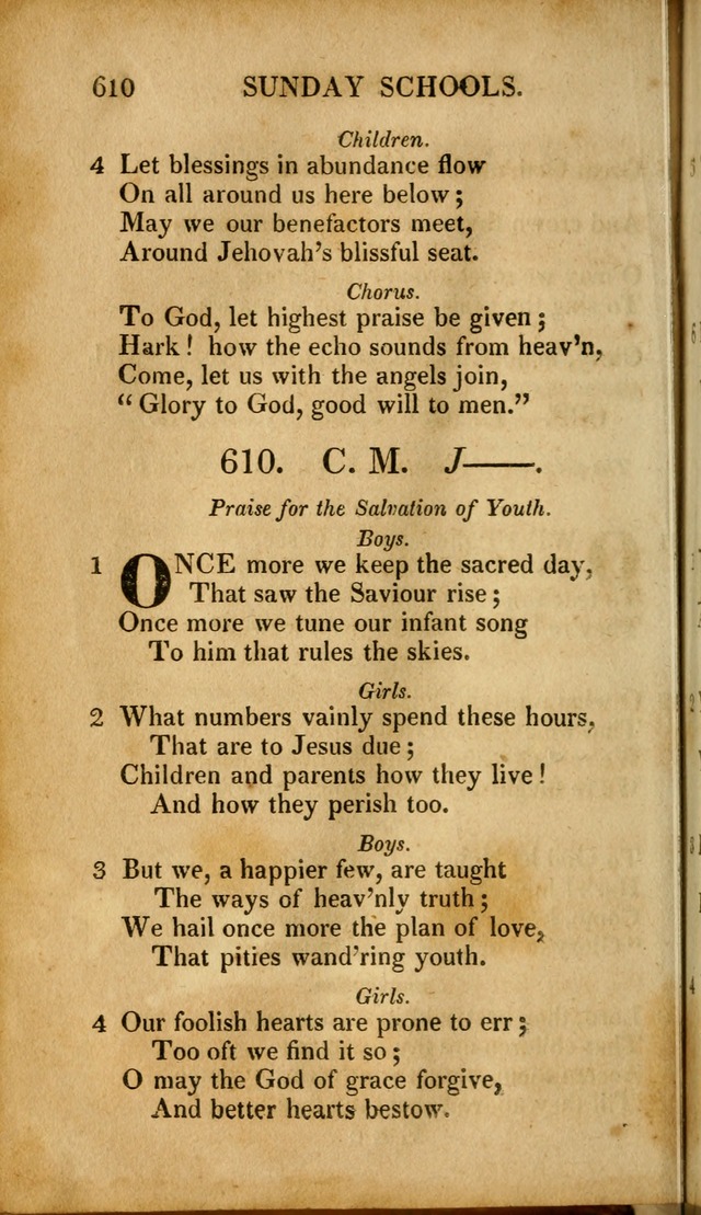 A New Selection of Nearly Eight Hundred Evangelical Hymns, from More than  200 Authors in England, Scotland, Ireland, & America, including a great number of originals, alphabetically arranged page 601