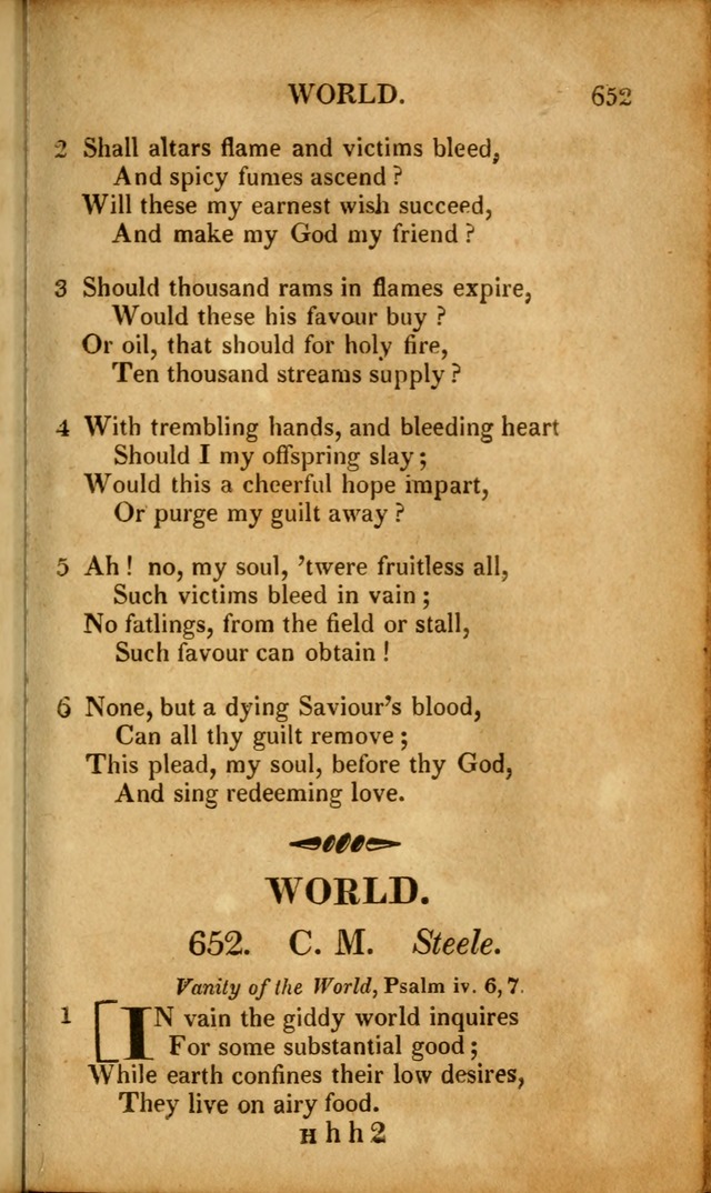 A New Selection of Nearly Eight Hundred Evangelical Hymns, from More than  200 Authors in England, Scotland, Ireland, & America, including a great number of originals, alphabetically arranged page 640