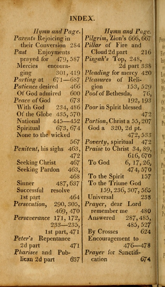 A New Selection of Nearly Eight Hundred Evangelical Hymns, from More than  200 Authors in England, Scotland, Ireland, & America, including a great number of originals, alphabetically arranged page 695