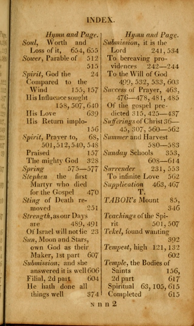 A New Selection of Nearly Eight Hundred Evangelical Hymns, from More than  200 Authors in England, Scotland, Ireland, & America, including a great number of originals, alphabetically arranged page 700