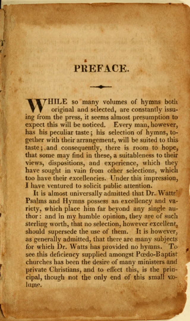 A New Selection of Nearly Eight Hundred Evangelical Hymns, from More than  200 Authors in England, Scotland, Ireland, & America, including a great number of originals, alphabetically arranged page 8