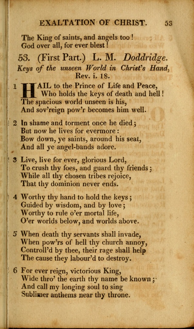 A New Selection of Nearly Eight Hundred Evangelical Hymns, from More than  200 Authors in England, Scotland, Ireland, & America, including a great number of originals, alphabetically arranged page 92