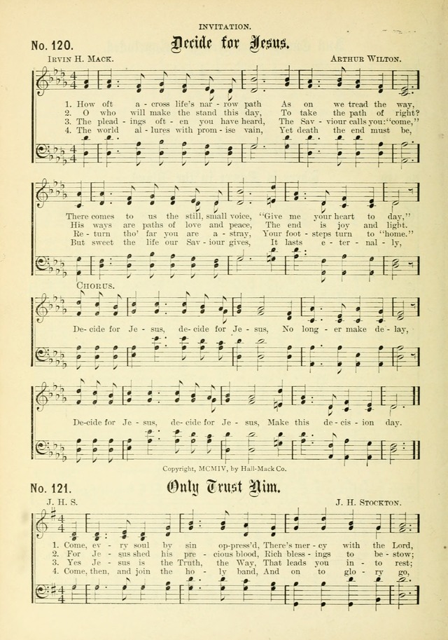 New Songs of the Gospel No. 3: for use in religious meetings page 100