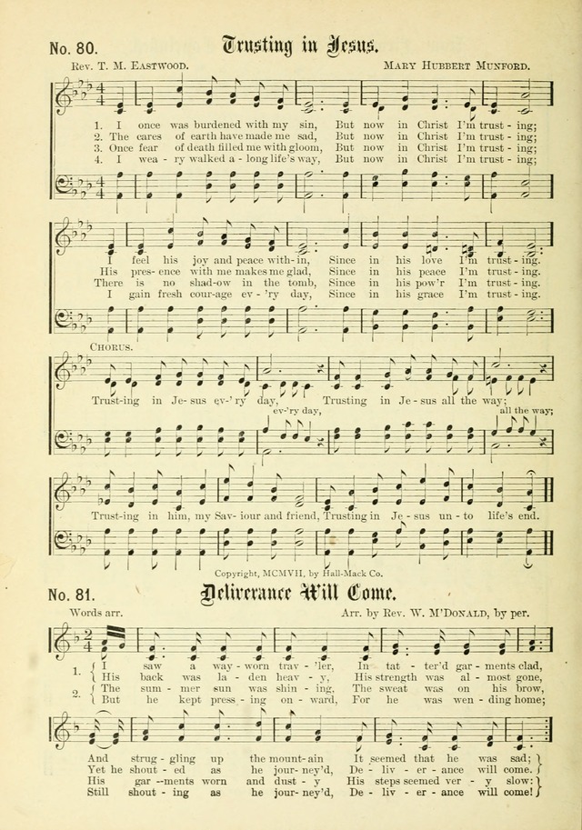 New Songs of the Gospel No. 3: for use in religious meetings page 74