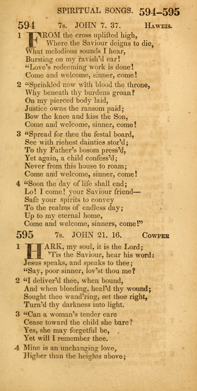 A New selection of Psalms, hymns, and spiritual songs, from the best authors: designed for the use of conference meetings, private circles, and congregations page 334