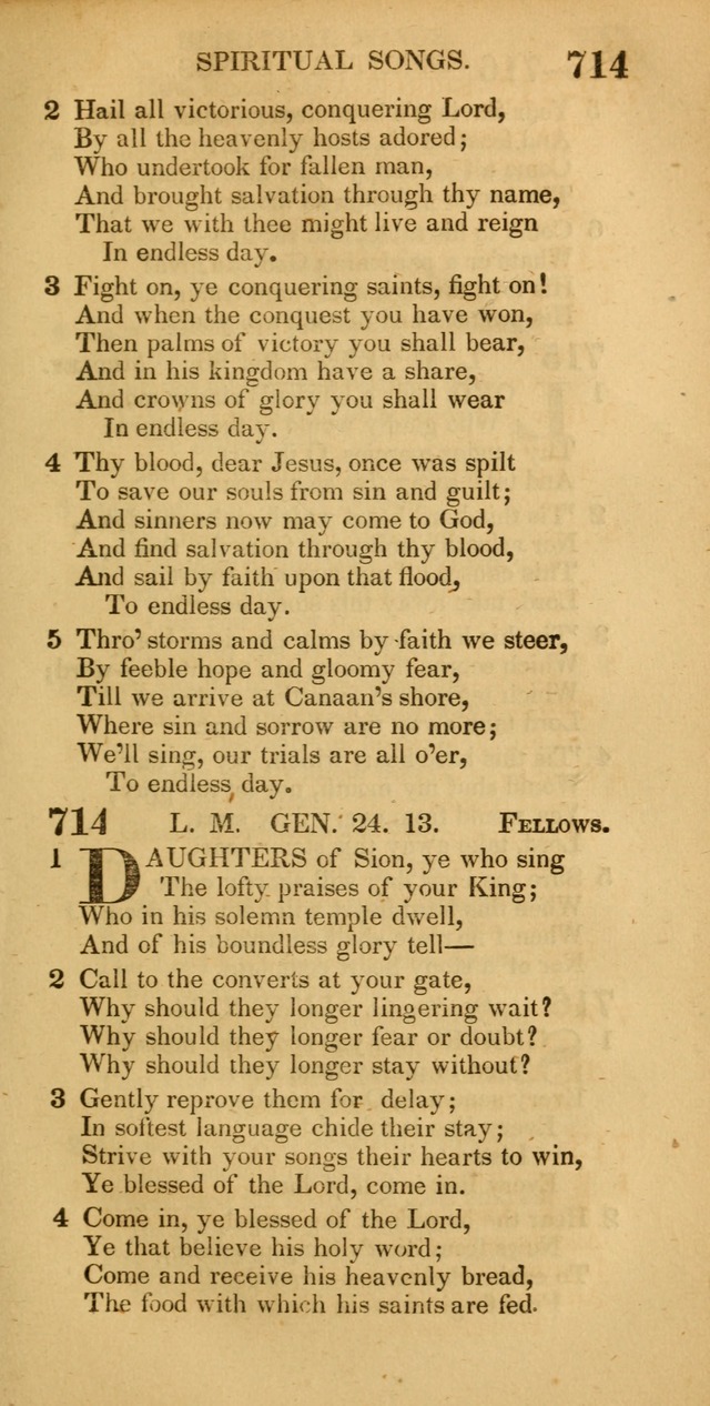 A New selection of Psalms, hymns, and spiritual songs, from the best authors: designed for the use of conference meetings, private circles, and congregations page 424