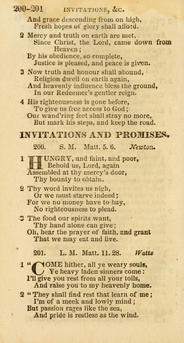 A New Selection of Psalms, Hymns and Spiritual Songs: from the best authors; designed for the use of conference meetings, private circles, and congregations (21st ed. with an appendix) page 110