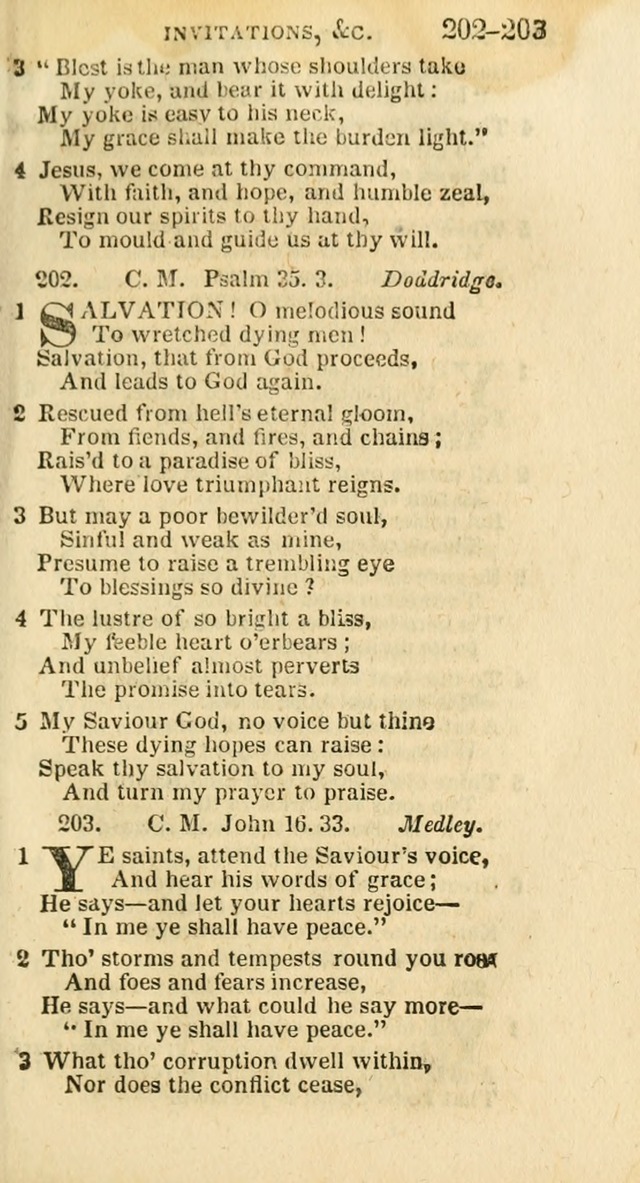 A New Selection of Psalms, Hymns and Spiritual Songs: from the best authors; designed for the use of conference meetings, private circles, and congregations (21st ed. with an appendix) page 111