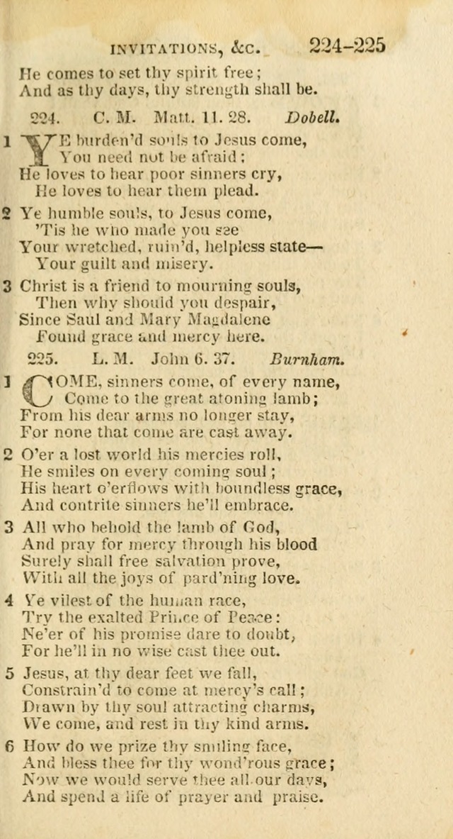 A New Selection of Psalms, Hymns and Spiritual Songs: from the best authors; designed for the use of conference meetings, private circles, and congregations (21st ed. with an appendix) page 123