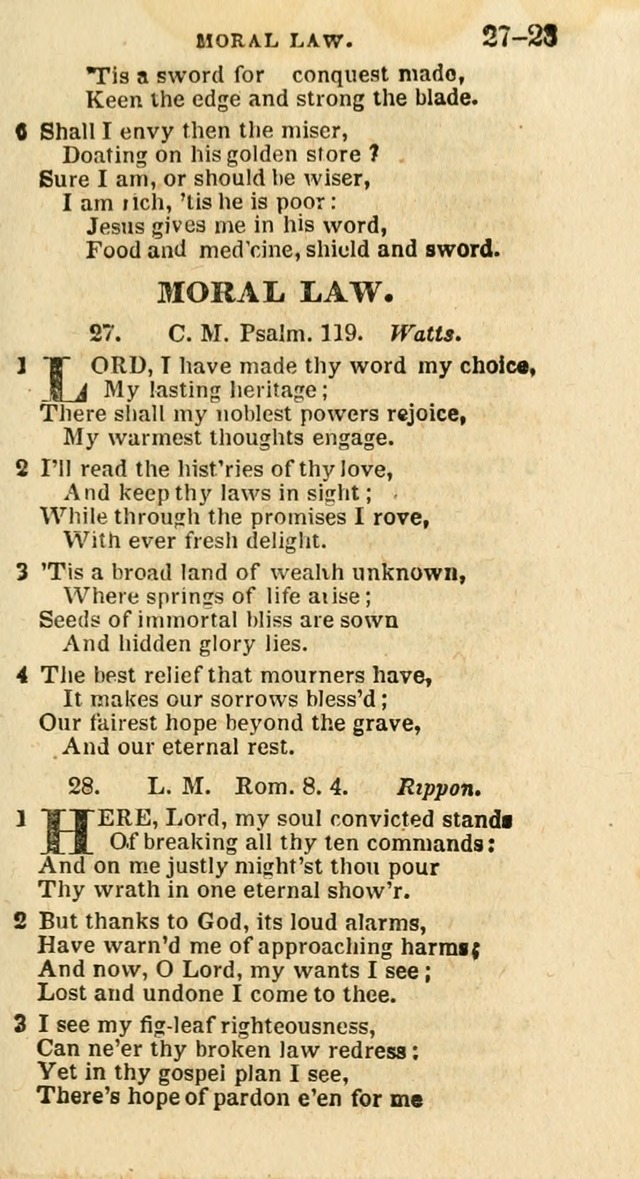 A New Selection of Psalms, Hymns and Spiritual Songs: from the best authors; designed for the use of conference meetings, private circles, and congregations (21st ed. with an appendix) page 15