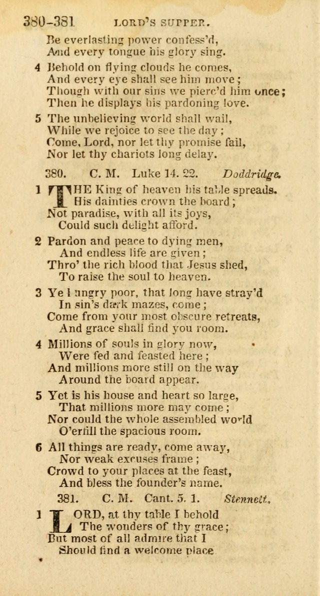 A New Selection of Psalms, Hymns and Spiritual Songs: from the best authors; designed for the use of conference meetings, private circles, and congregations (21st ed. with an appendix) page 202