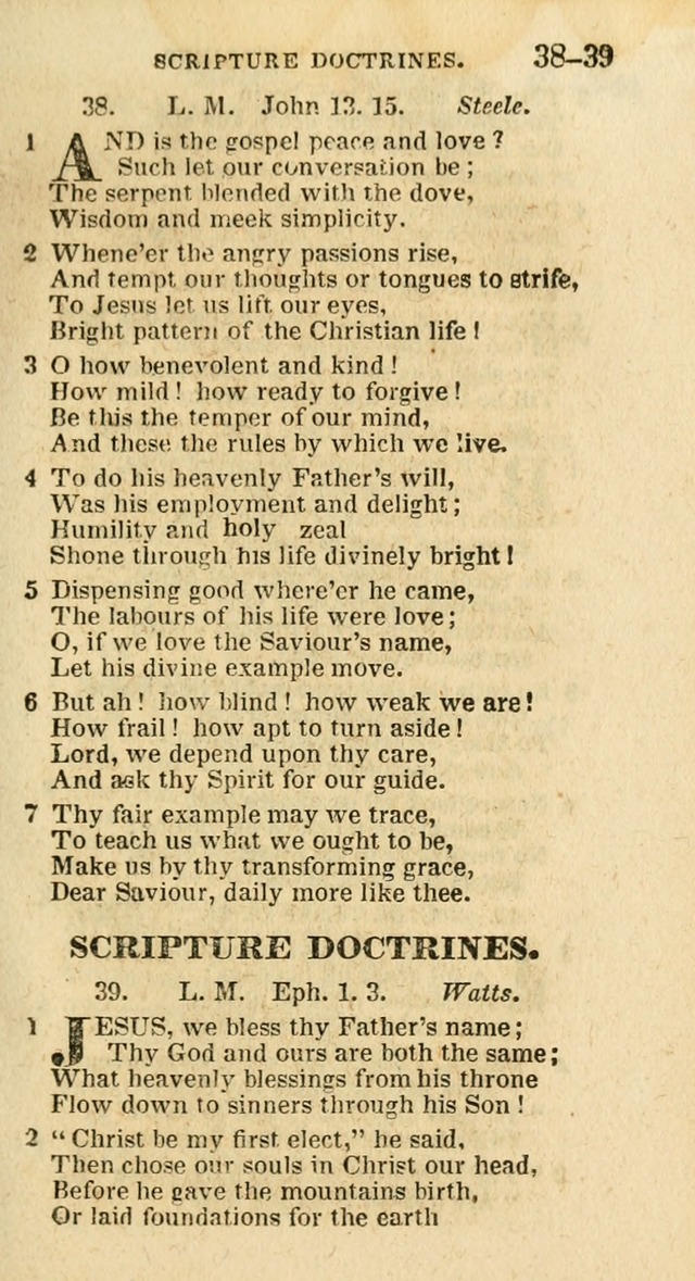 A New Selection of Psalms, Hymns and Spiritual Songs: from the best authors; designed for the use of conference meetings, private circles, and congregations (21st ed. with an appendix) page 21