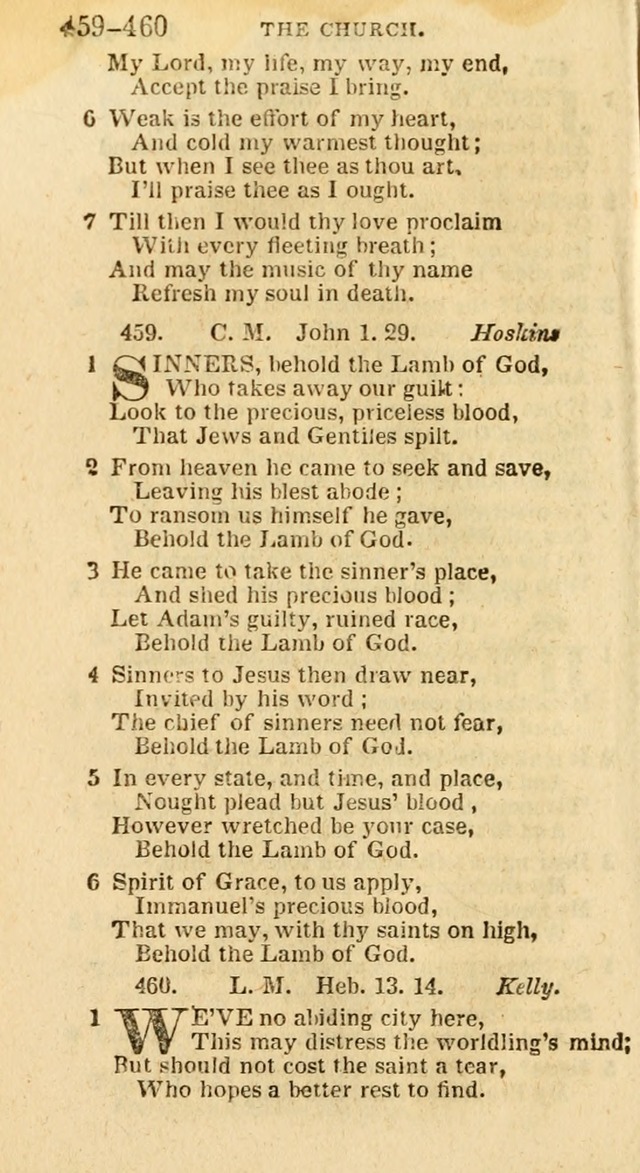 A New Selection of Psalms, Hymns and Spiritual Songs: from the best authors; designed for the use of conference meetings, private circles, and congregations (21st ed. with an appendix) page 244