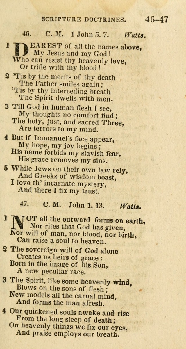 A New Selection of Psalms, Hymns and Spiritual Songs: from the best authors; designed for the use of conference meetings, private circles, and congregations (21st ed. with an appendix) page 25