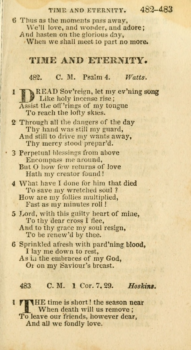 A New Selection of Psalms, Hymns and Spiritual Songs: from the best authors; designed for the use of conference meetings, private circles, and congregations (21st ed. with an appendix) page 257