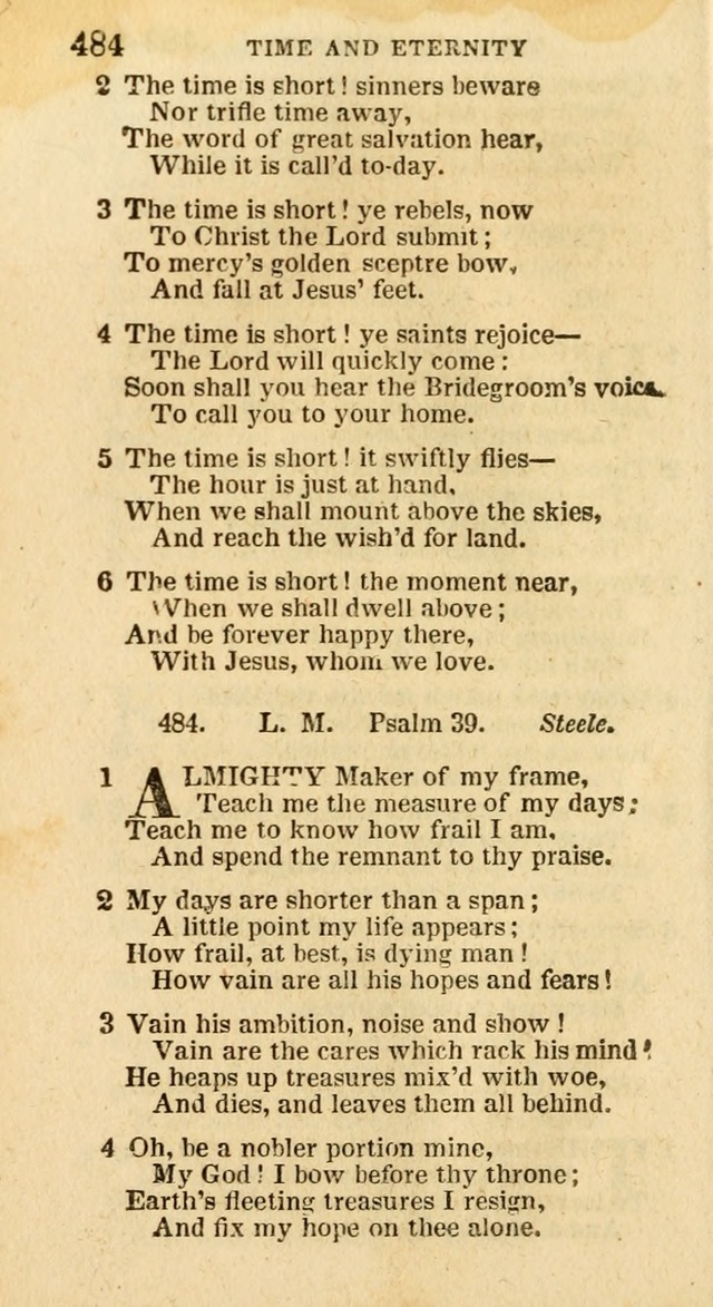 A New Selection of Psalms, Hymns and Spiritual Songs: from the best authors; designed for the use of conference meetings, private circles, and congregations (21st ed. with an appendix) page 258