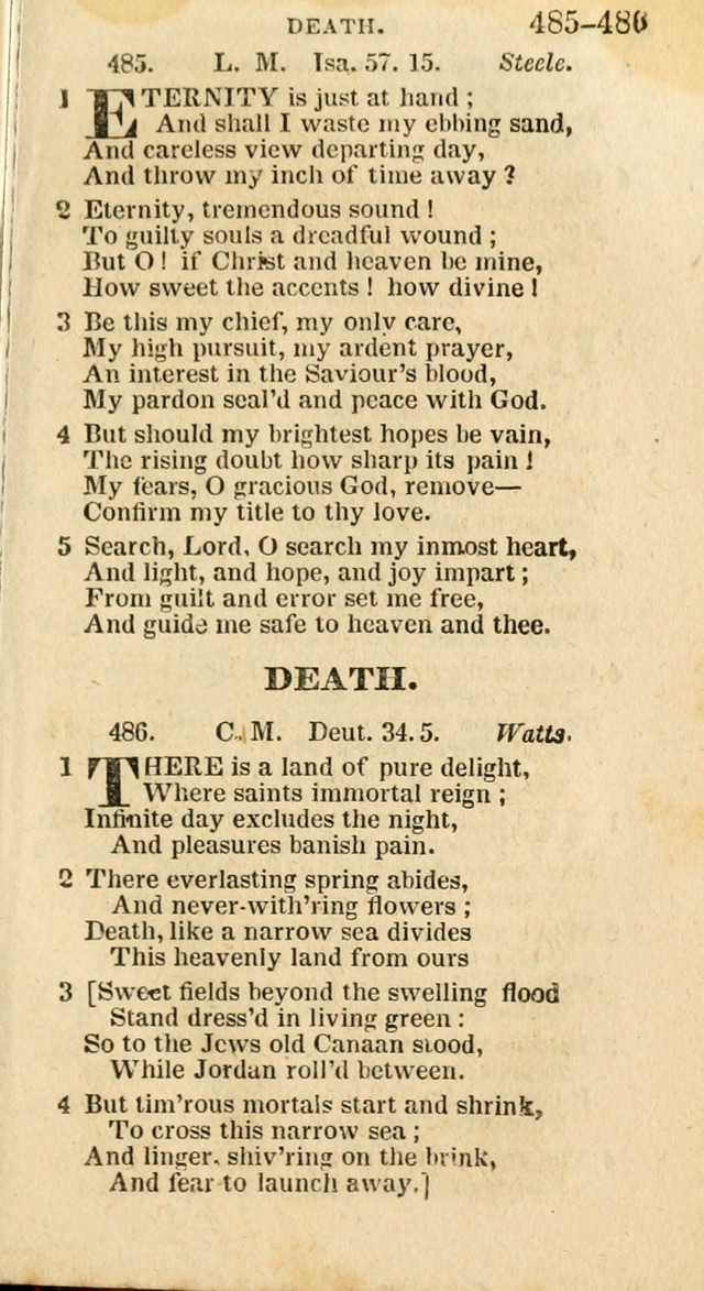 A New Selection of Psalms, Hymns and Spiritual Songs: from the best authors; designed for the use of conference meetings, private circles, and congregations (21st ed. with an appendix) page 259