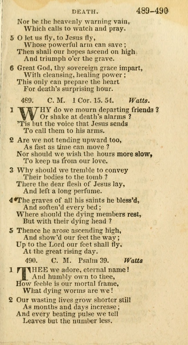 A New Selection of Psalms, Hymns and Spiritual Songs: from the best authors; designed for the use of conference meetings, private circles, and congregations (21st ed. with an appendix) page 261