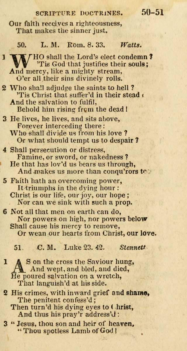 A New Selection of Psalms, Hymns and Spiritual Songs: from the best authors; designed for the use of conference meetings, private circles, and congregations (21st ed. with an appendix) page 27