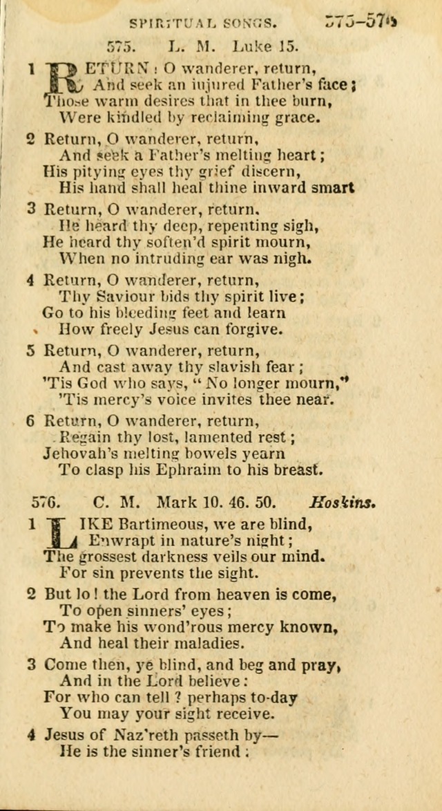 A New Selection of Psalms, Hymns and Spiritual Songs: from the best authors; designed for the use of conference meetings, private circles, and congregations (21st ed. with an appendix) page 305