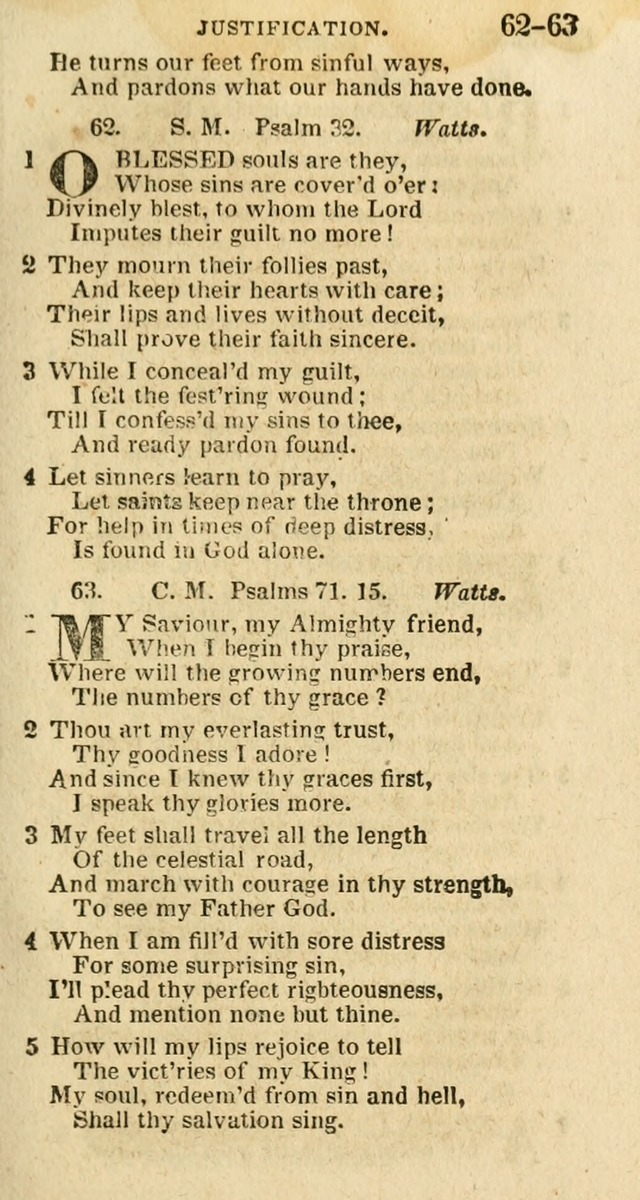 A New Selection of Psalms, Hymns and Spiritual Songs: from the best authors; designed for the use of conference meetings, private circles, and congregations (21st ed. with an appendix) page 33