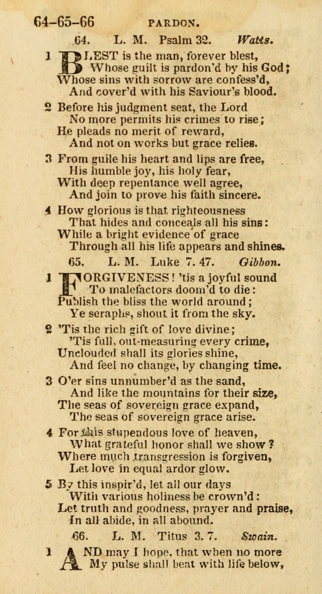 A New Selection of Psalms, Hymns and Spiritual Songs: from the best authors; designed for the use of conference meetings, private circles, and congregations (21st ed. with an appendix) page 34