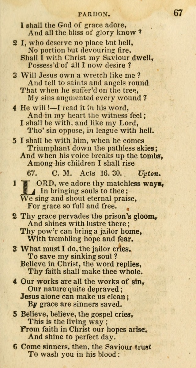 A New Selection of Psalms, Hymns and Spiritual Songs: from the best authors; designed for the use of conference meetings, private circles, and congregations (21st ed. with an appendix) page 35