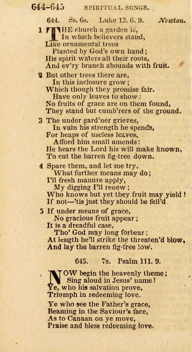 A New Selection of Psalms, Hymns and Spiritual Songs: from the best authors; designed for the use of conference meetings, private circles, and congregations (21st ed. with an appendix) page 358