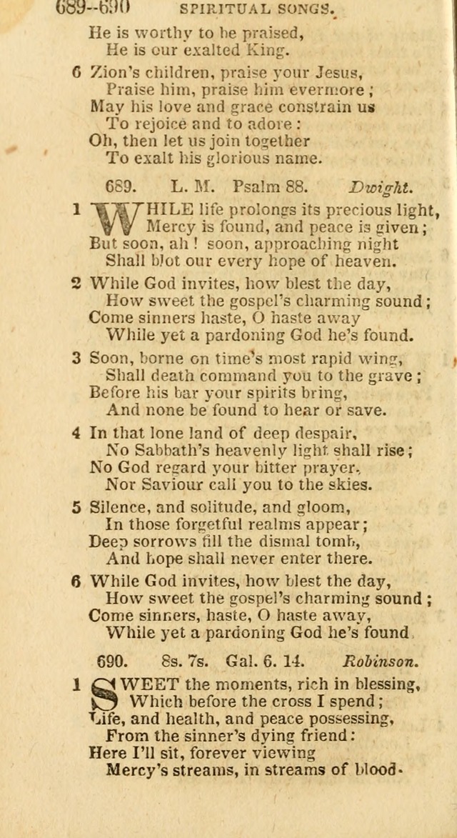 A New Selection of Psalms, Hymns and Spiritual Songs: from the best authors; designed for the use of conference meetings, private circles, and congregations (21st ed. with an appendix) page 390