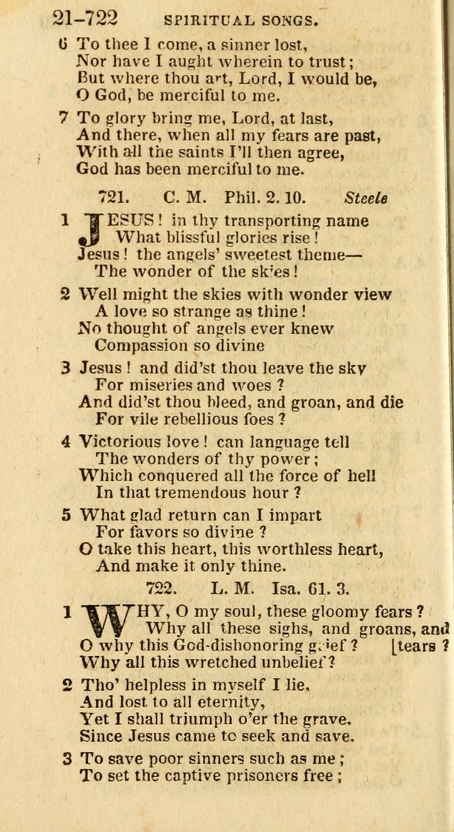 A New Selection of Psalms, Hymns and Spiritual Songs: from the best authors; designed for the use of conference meetings, private circles, and congregations (21st ed. with an appendix) page 412